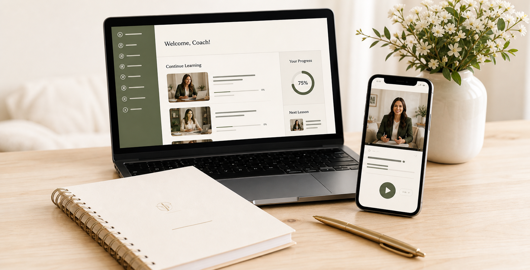 Online coaching lesson